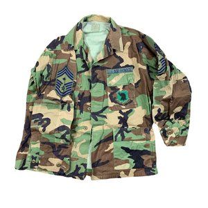 US Air Force Large U.S. Air Force Camo Combat Woodland Long Sleeve Shirt Militar